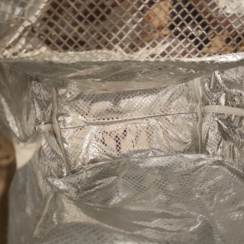 Olive Green Canvas Bag with Brown Leather Accents - Picture 5 of 5